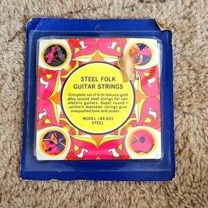 Kay Sealed unused Kay Guitar Strings Case Candy 1960s Model AS-603